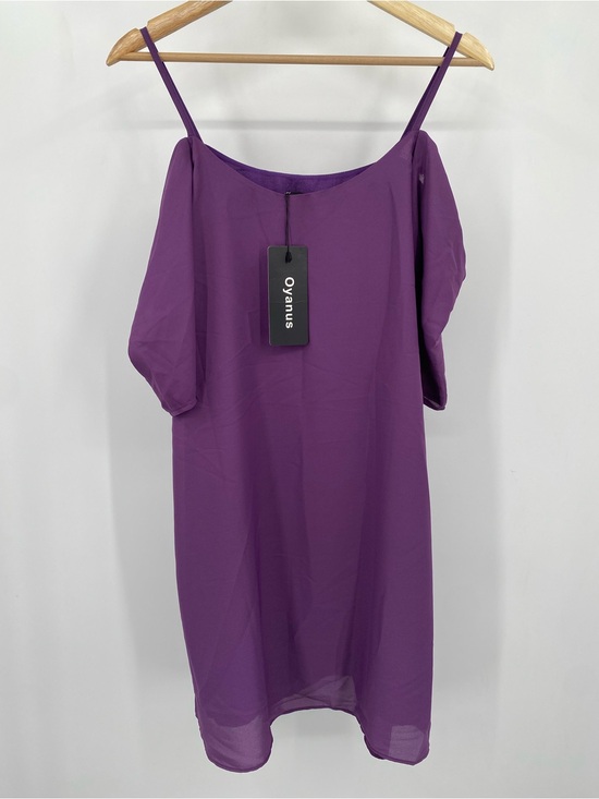 Oyanus Dresses & Skirts - Oyanus Purple Spaghetti-Strap Slip Dress Size M
